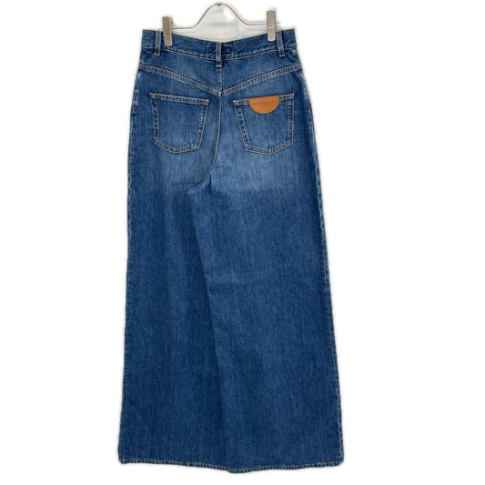 Chloe クロエ 26FW CHC24ADP0215040228 ナイトブルー コットン WIDE-LEG JEANS IN DENIM/ワイドレッグ ジーンズ ボトムス