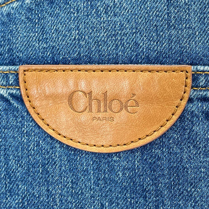 Chloe クロエ 26FW CHC24ADP0215040228 ナイトブルー コットン WIDE-LEG JEANS IN DENIM/ワイドレッグ ジーンズ ボトムス