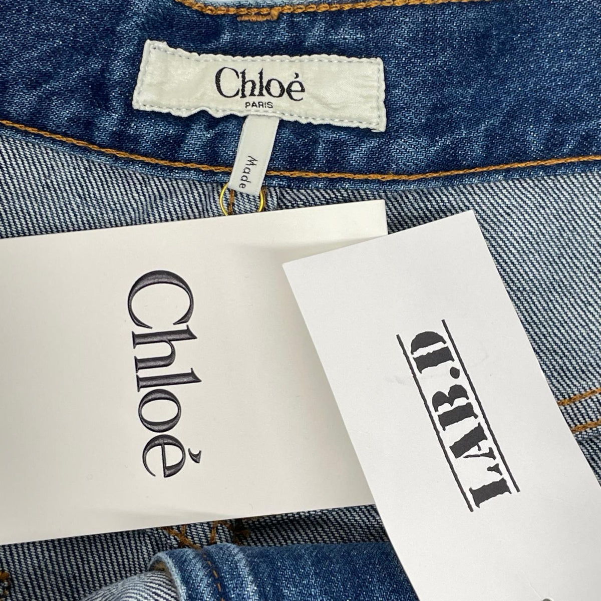 Chloe クロエ 26FW CHC24ADP0215040228 ナイトブルー コットン WIDE-LEG JEANS IN DENIM/ワイドレッグ ジーンズ ボトムス