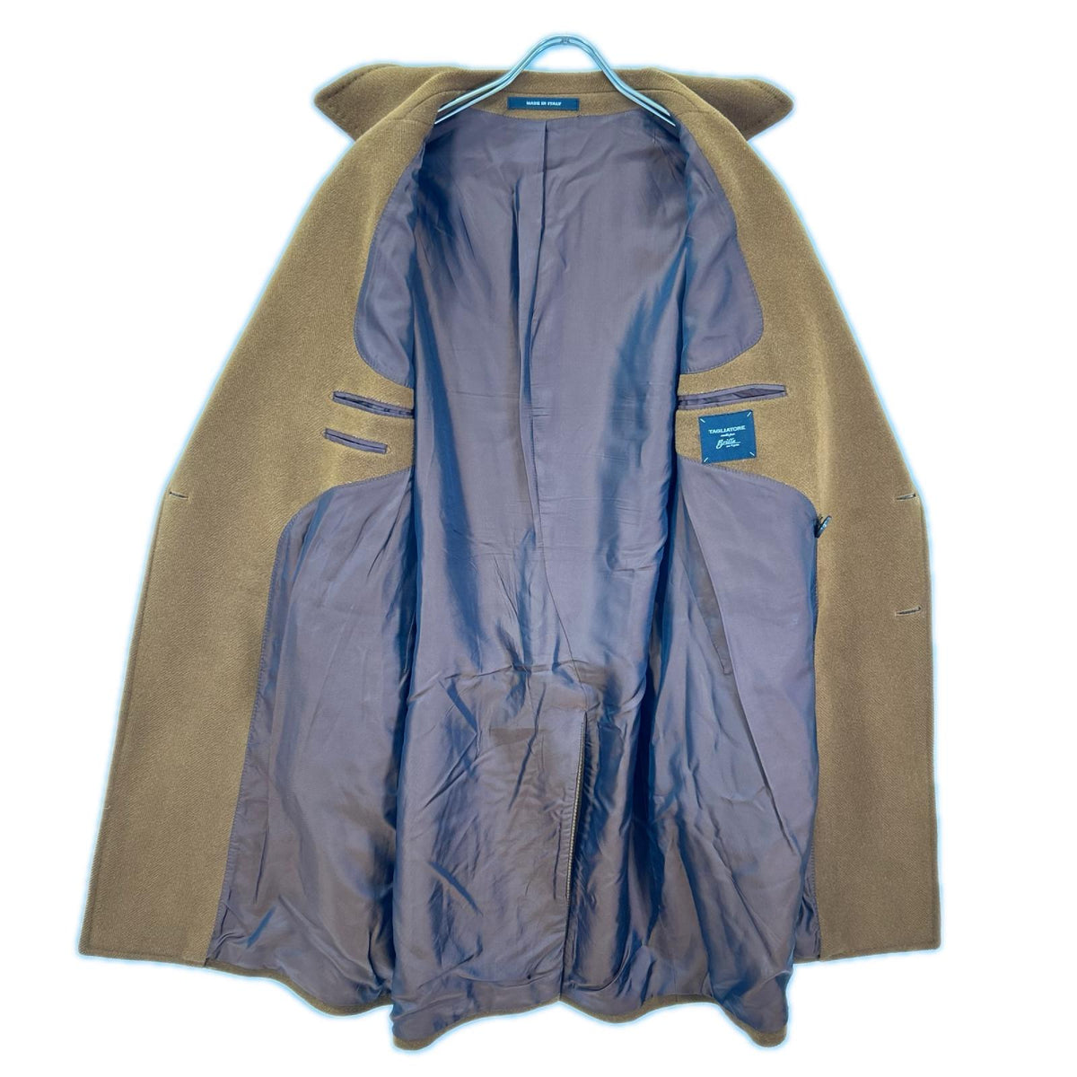 TAGLIATORE タリアトーレ Brilla per il gusto別注 77SIC173 RICH ブラウン アルパカ×ウール センターベント ダブルブレストアルスターコート コート