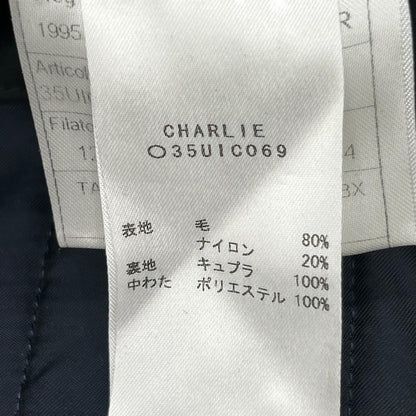 TAGLIATORE タリアトーレ Brilla per il gusto別注 35UIC069 CHARLIE ネイビー ウール×ナイロン ダブルブレストピーコート コート