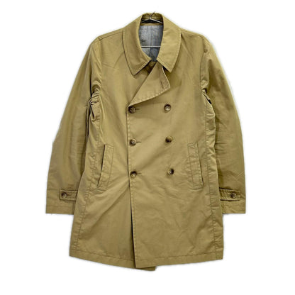 TAGLIATORE タリアトーレ Brilla per il gusto別注 C8UER010 CHARLIE ベージュ コットン×ナイロン ダブルブレストピーコート コート