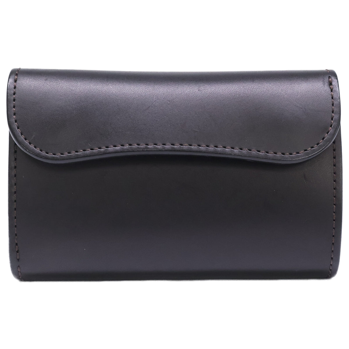 WILDSWANS ワイルドスワンズ M3-BYRNE/EB/BK バーン イングリッシュブライドルレザー 中型三つ折り財布 三つ折り財布（小銭入れあり）