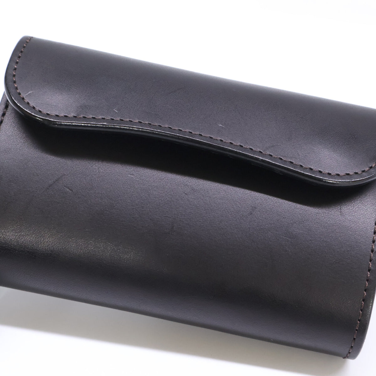 WILDSWANS ワイルドスワンズ M3-BYRNE/EB/BK バーン イングリッシュブライドルレザー 中型三つ折り財布 三つ折り財布（小銭入れあり）