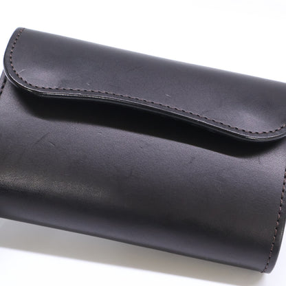 WILDSWANS ワイルドスワンズ M3-BYRNE/EB/BK バーン イングリッシュブライドルレザー 中型三つ折り財布 三つ折り財布（小銭入れあり）