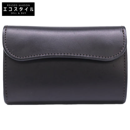 WILDSWANS ワイルドスワンズ M3-BYRNE/EB/BK バーン イングリッシュブライドルレザー 中型三つ折り財布 三つ折り財布（小銭入れあり）