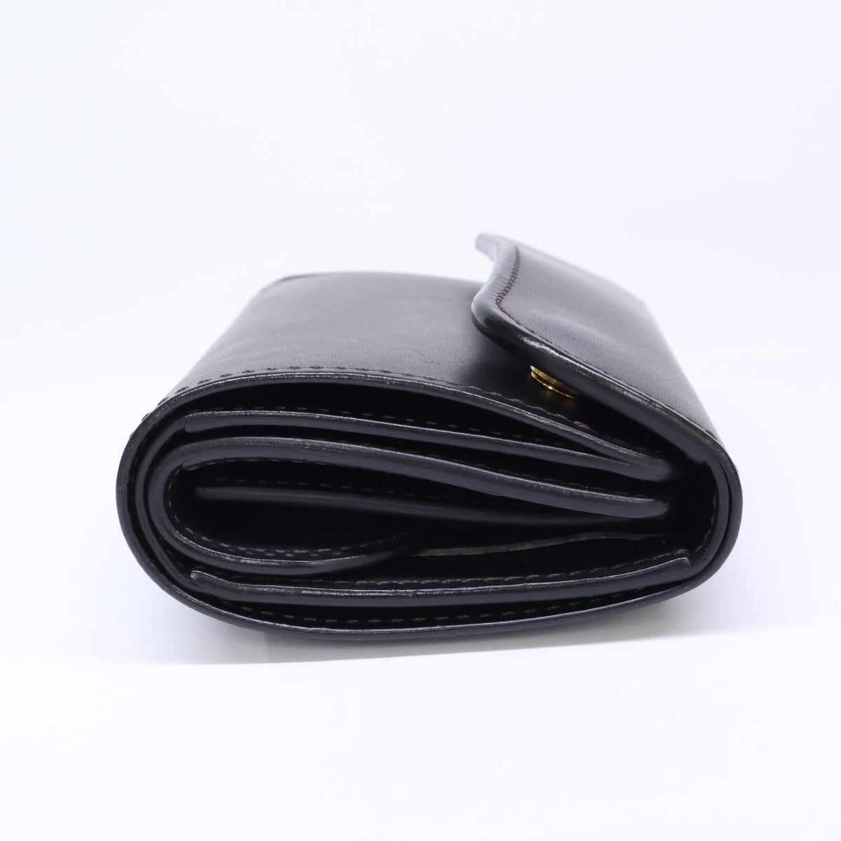 WILDSWANS ワイルドスワンズ M3-BYRNE/EB/BK バーン イングリッシュブライドルレザー 中型三つ折り財布 三つ折り財布（小銭入れあり）