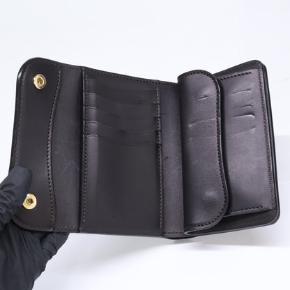 WILDSWANS ワイルドスワンズ M3-BYRNE/EB/BK バーン イングリッシュブライドルレザー 中型三つ折り財布 三つ折り財布（小銭入れあり）