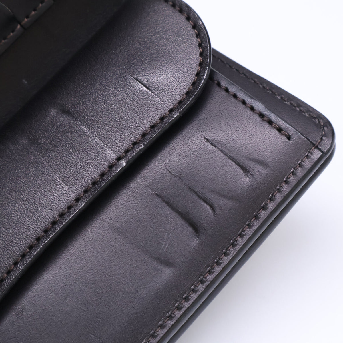 WILDSWANS ワイルドスワンズ M3-BYRNE/EB/BK バーン イングリッシュブライドルレザー 中型三つ折り財布 三つ折り財布（小銭入れあり）