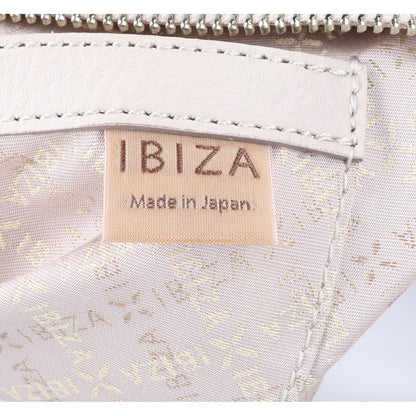IBIZA イビザ グレージュ スクエア レザーショルダーバッグ ショルダーバッグ