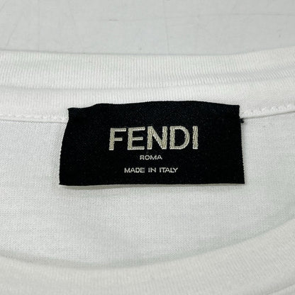 FENDI フェンディ ホワイト FFロゴ ショートスリーブ カットソー トップス