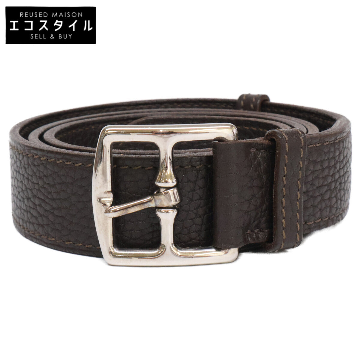 HERMES エルメス □I刻 エトリヴィエール レザー ベルト