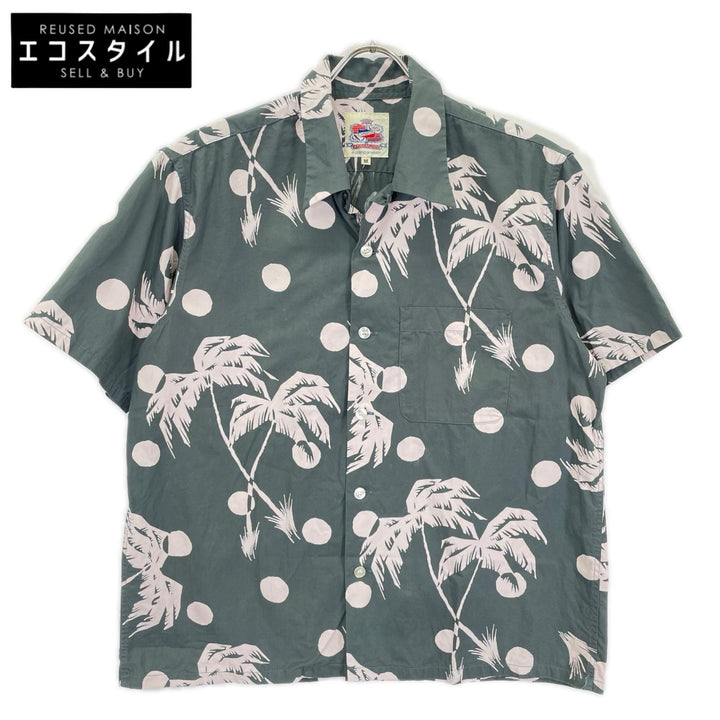 SUN SURF サンサーフ 【Duke Kahanamoku】DK39451 MOONLIGHT PALMTREE/ムーンライト・パームツリー アロハシャツ トップス