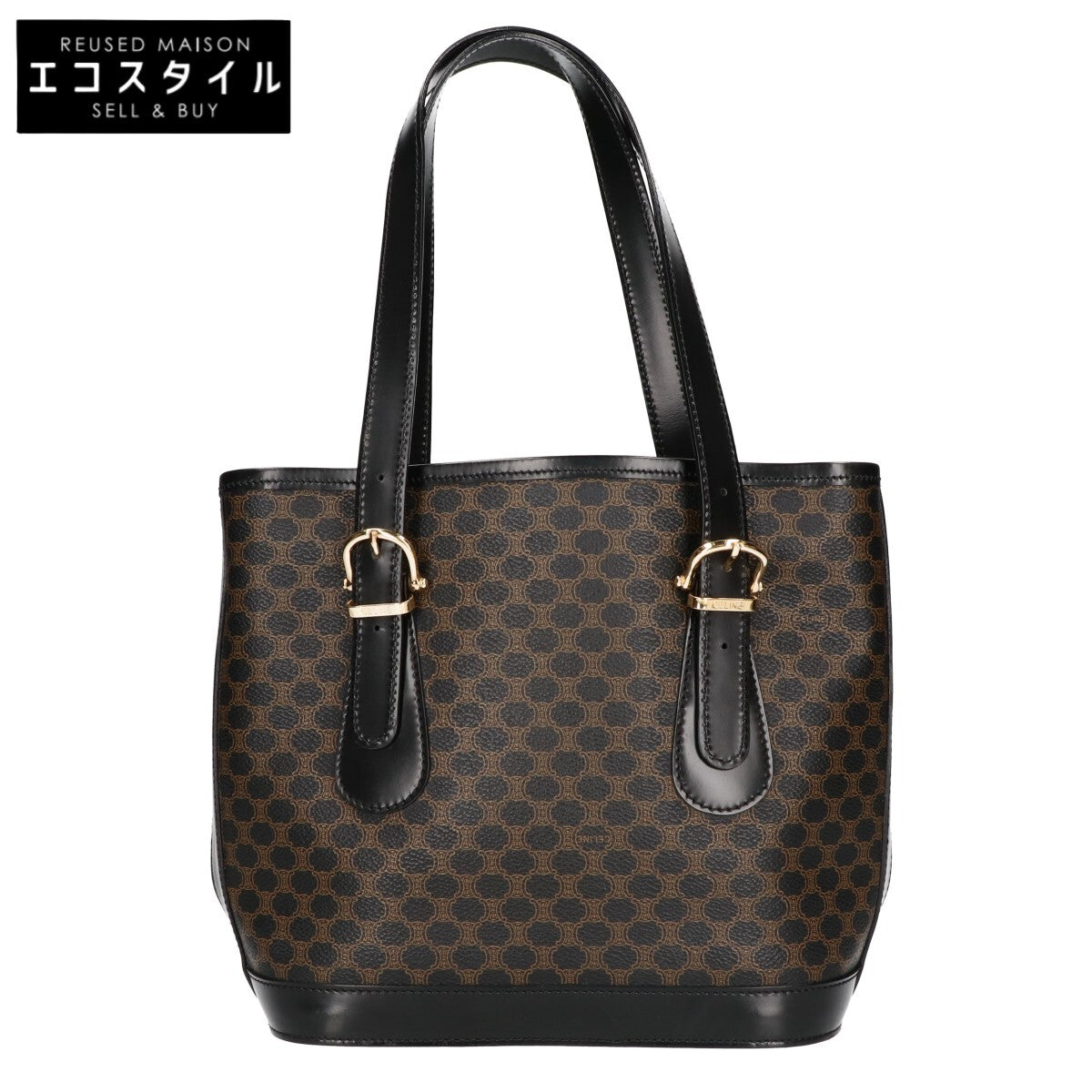 CELINE セリーヌ DM00/1 マカダム PVC/レザー ハンドバッグ