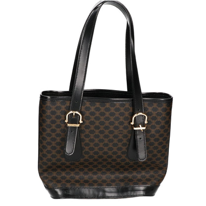 CELINE セリーヌ DM00/1 マカダム PVC/レザー ハンドバッグ
