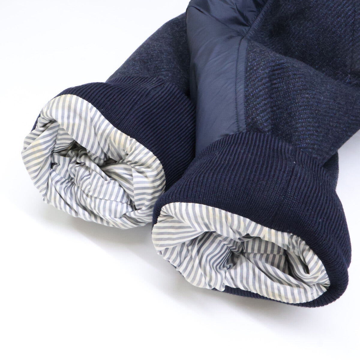 MONCLER モンクレール GAMME BLEU A2391423380 GIACCONE ウール レイヤード フーディダウン コート