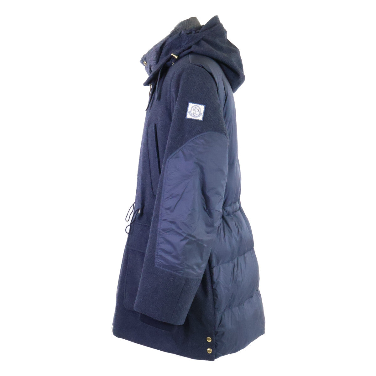 MONCLER モンクレール GAMME BLEU A2391423380 GIACCONE ウール レイヤード フーディダウン コート