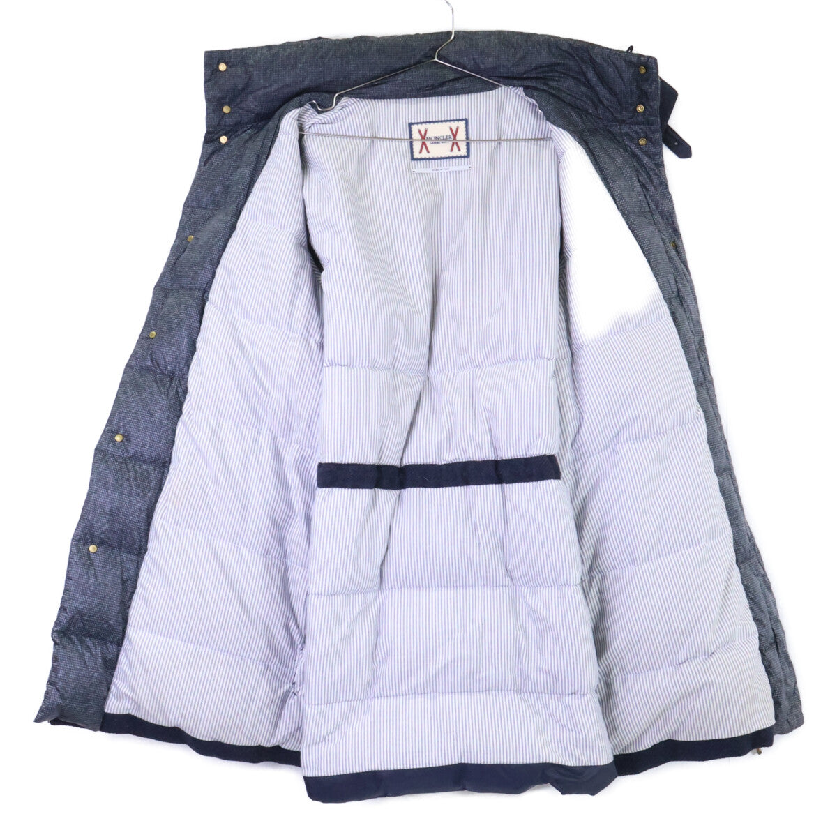 MONCLER モンクレール GAMME BLEU A2391423380 GIACCONE ウール レイヤード フーディダウン コート