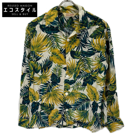 TROPHY CLOTHING トロフィークロージング グリーン DUKE HAWAIIAN ロングスリーブ ボタンシャツ トップス