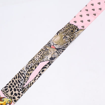 HERMES エルメス 【美品】H063513S 22 JUNGLE LOVE LOVE ジャングルラブラブ シルク ツイリー スカーフ