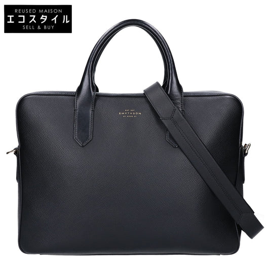 SMYTHSON スマイソン 美品 グレインレザー パナマ ライトウェイト ラージ ブリーフケース ビジネスバッグ ビジネスバッグ ブリーフケース