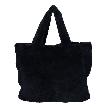 PRADA プラダ 美品 1BG130 トライアングルプレート フロントロゴ パイル テリー トートバッグ