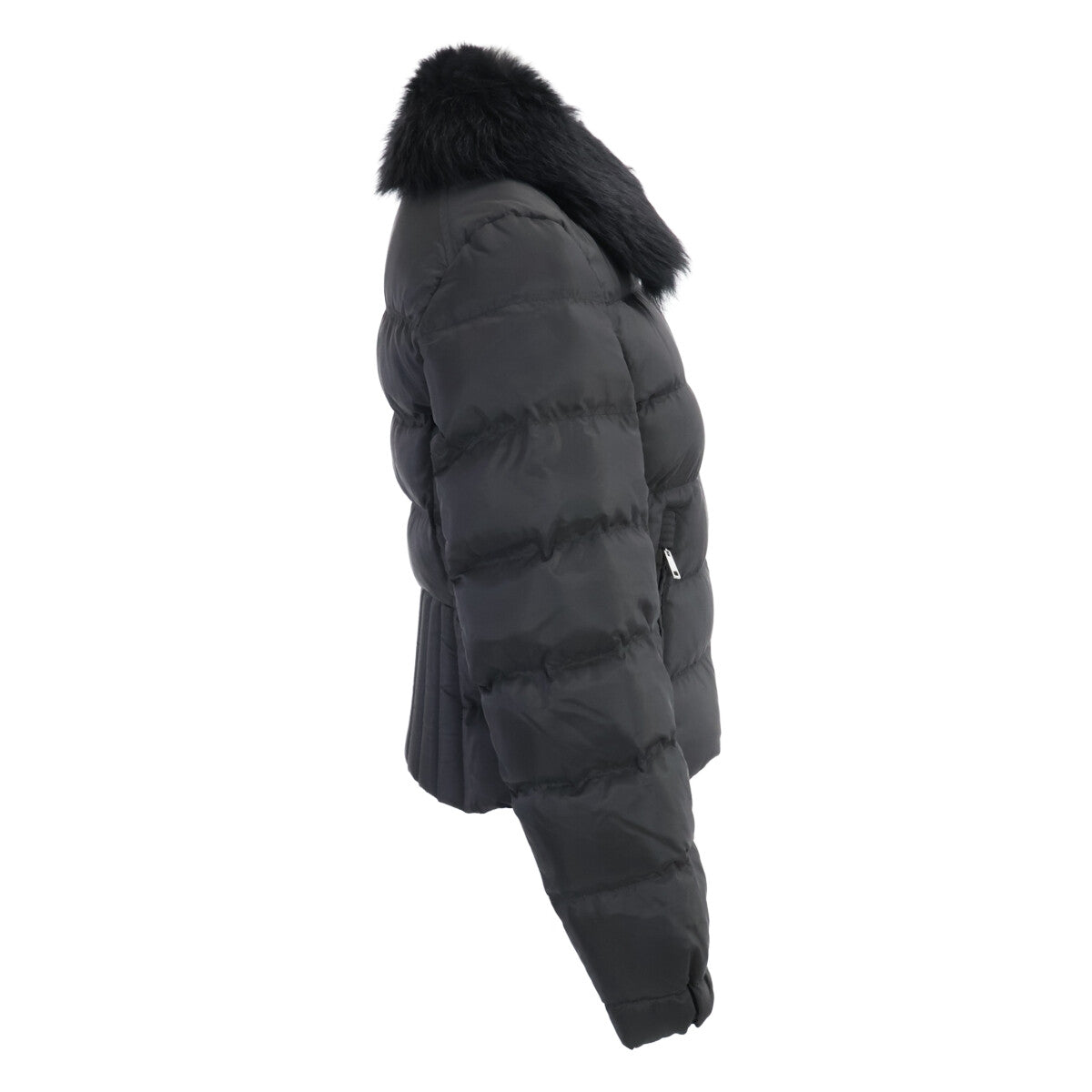 PRADA プラダ 【美品/国内正規】29Y510 R202 トライアングルロゴプレート シープファーカラー付ダウンジャケット ジャケット