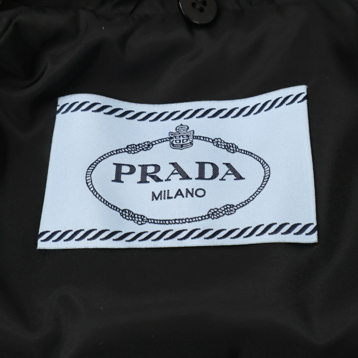 PRADA プラダ 【美品/国内正規】29Y510 R202 トライアングルロゴプレート シープファーカラー付ダウンジャケット ジャケット