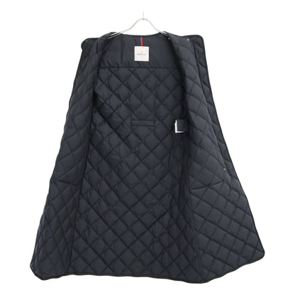 MONCLER モンクレール 【美品/24AW】BUTOR ビュトール メタルロゴベルト ノーカラー ロングダウンベスト/ コート