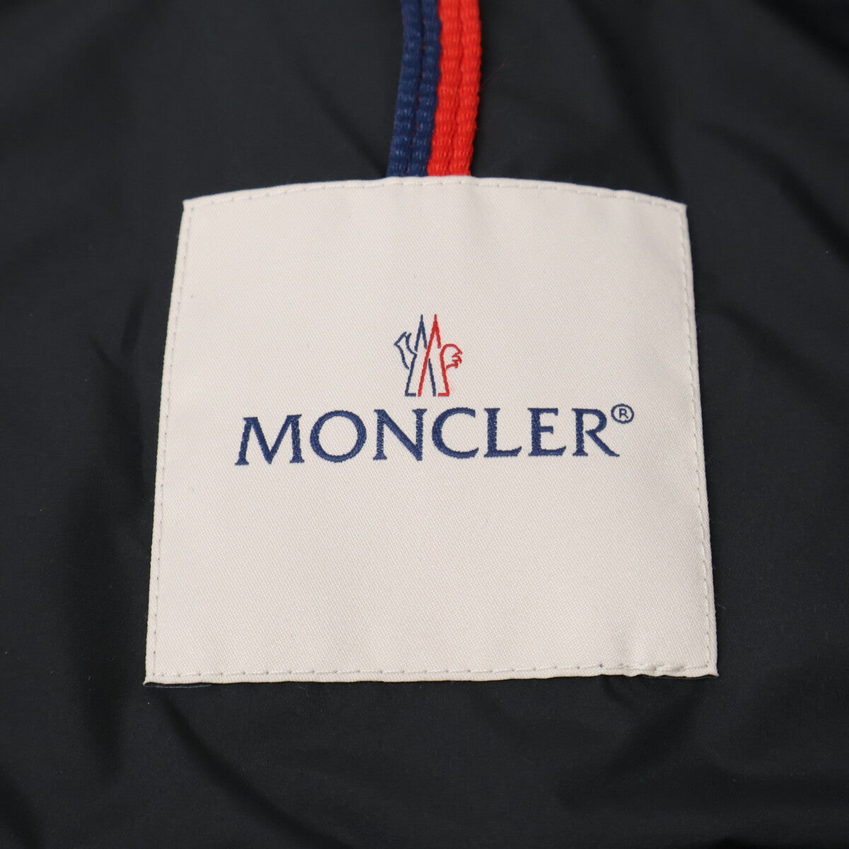 MONCLER モンクレール 【美品/24AW】BUTOR ビュトール メタルロゴベルト ノーカラー ロングダウンベスト/ コート