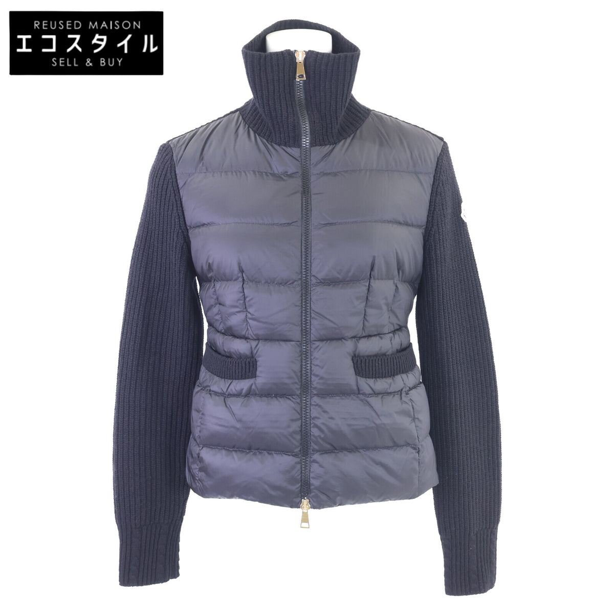 MONCLER モンクレール 【美品/24AW】J20939B00033 CARDIGAN TRICOT ニット/ダウン切替 スタンドカラージャケット ジャケット