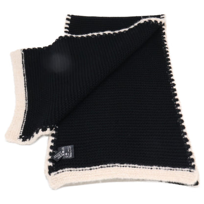 CHANEL シャネル 【美品】23A ココマーク シルク/カシミヤ ニット マフラー