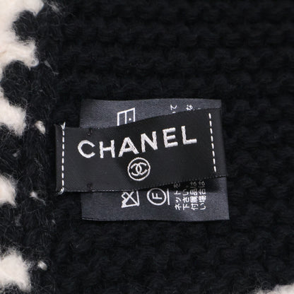 CHANEL シャネル 【美品】23A ココマーク シルク/カシミヤ ニット マフラー