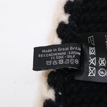 CHANEL シャネル 【美品】23A ココマーク シルク/カシミヤ ニット マフラー
