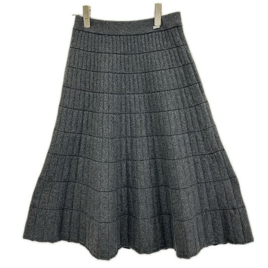 FOXEY フォクシー 43926 KASOX02TM グレー ウール100 ニット ARIA SKIRT/アリアスカート スカート