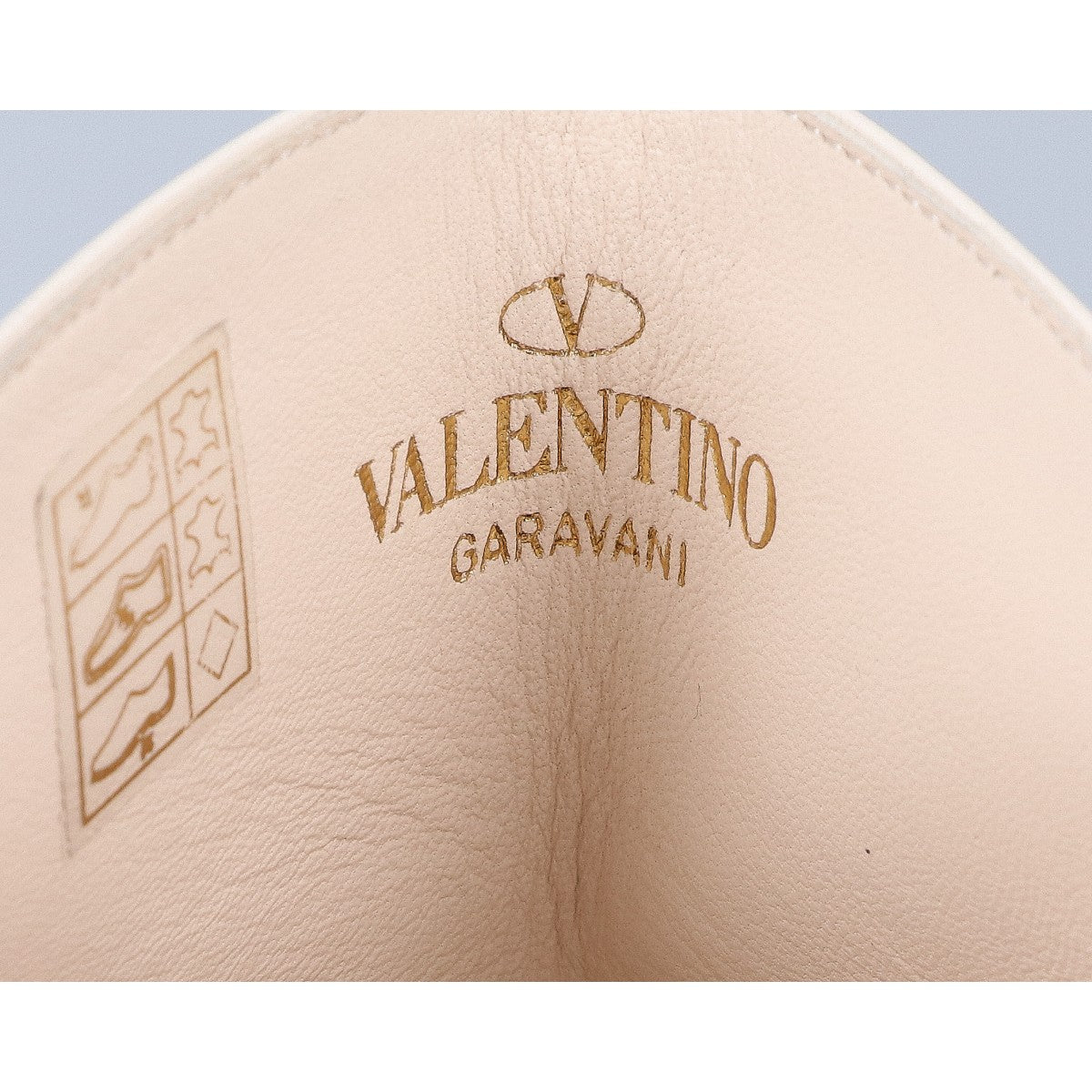 VALENTINO ヴァレンティノ 【美品】ローマンスタッズ カーフスキン アンクルブーツ シューズ