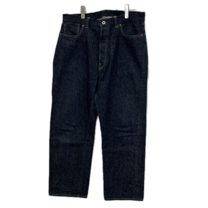 A.PRESSE アプレッセ 26SS AP-4001 インディゴ/ワンウォッシュ オリジナルタックボタン 13.5oz Washed Denim Wide Pants ボトムス