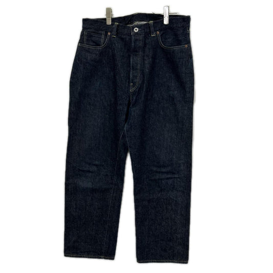 A.PRESSE アプレッセ 26SS AP-4001 インディゴ/ワンウォッシュ オリジナルタックボタン 13.5oz Washed Denim Wide Pants ボトムス