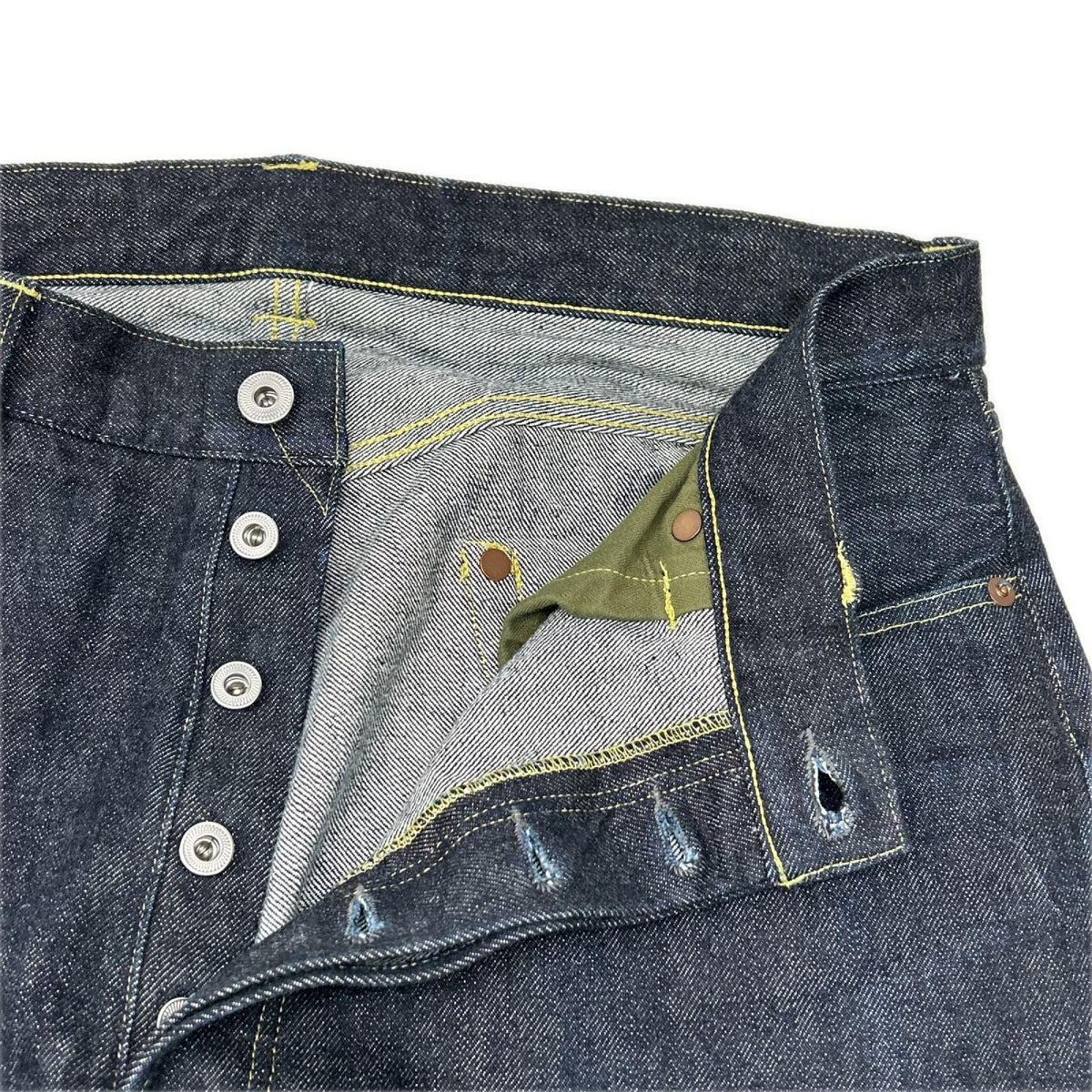 A.PRESSE アプレッセ 26SS AP-4001 インディゴ/ワンウォッシュ オリジナルタックボタン 13.5oz Washed Denim Wide Pants ボトムス