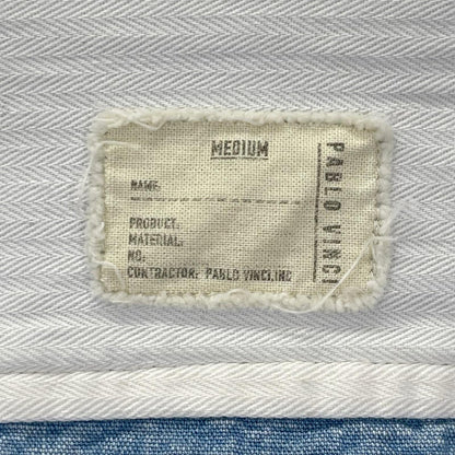 Pablo vinci パブロヴィンチ 24AW PBL-24AW-SH05-BULK ライトブルー コットンリネン シャンブレー ジップ シャツジャケット ジャケット