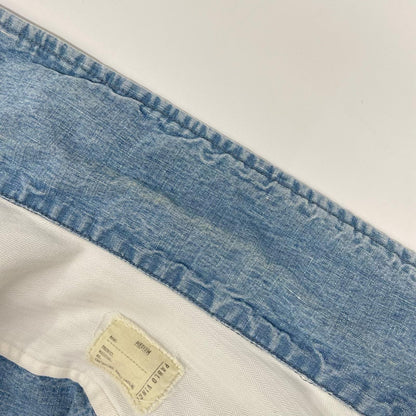 Pablo vinci パブロヴィンチ 24AW PBL-24AW-SH05-BULK ライトブルー コットンリネン シャンブレー ジップ シャツジャケット ジャケット