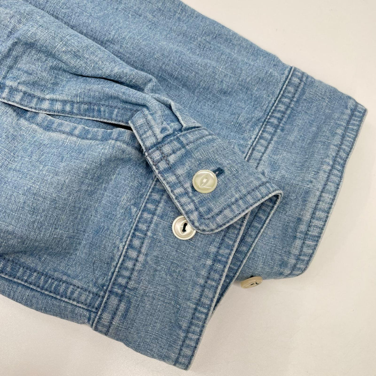 Pablo vinci パブロヴィンチ 24AW PBL-24AW-SH05-BULK ライトブルー コットンリネン シャンブレー ジップ シャツジャケット ジャケット