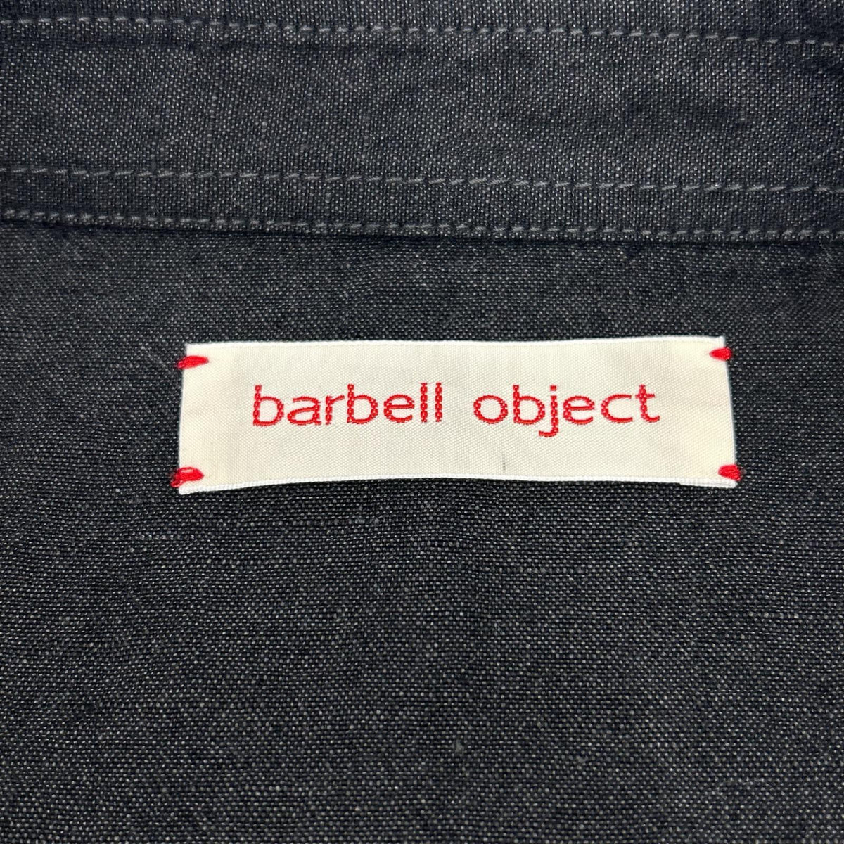 barbell object バーベルオブジェクト 25AW bo-05s01 C.GRAY/カーボングレー ウール×リネン 3b sh 3ボタンシャツ トップス