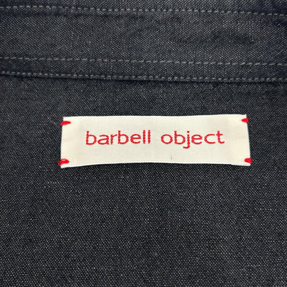 barbell object バーベルオブジェクト 25AW bo-05s01 C.GRAY/カーボングレー ウール×リネン 3b sh 3ボタンシャツ トップス