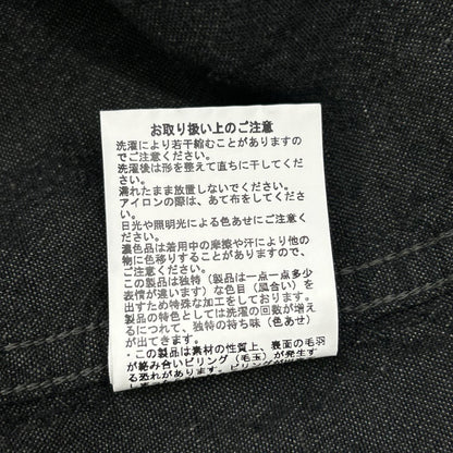 barbell object バーベルオブジェクト 25AW bo-05s01 C.GRAY/カーボングレー ウール×リネン 3b sh 3ボタンシャツ トップス