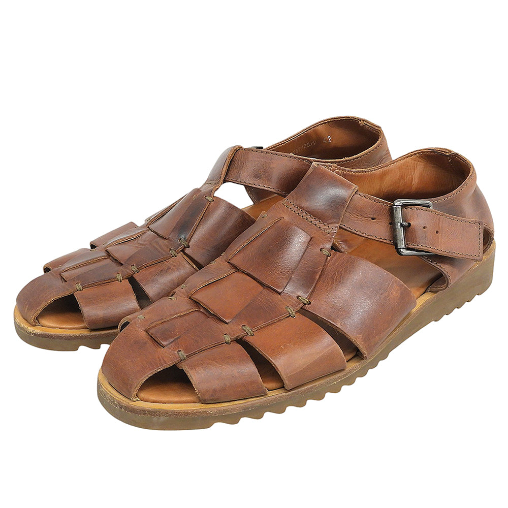Paraboot パラブーツ PACIFIC/パシフィック ブラウン レザー グルカサンダル シューズ メンズ ブラウン 42 13767 シューズ