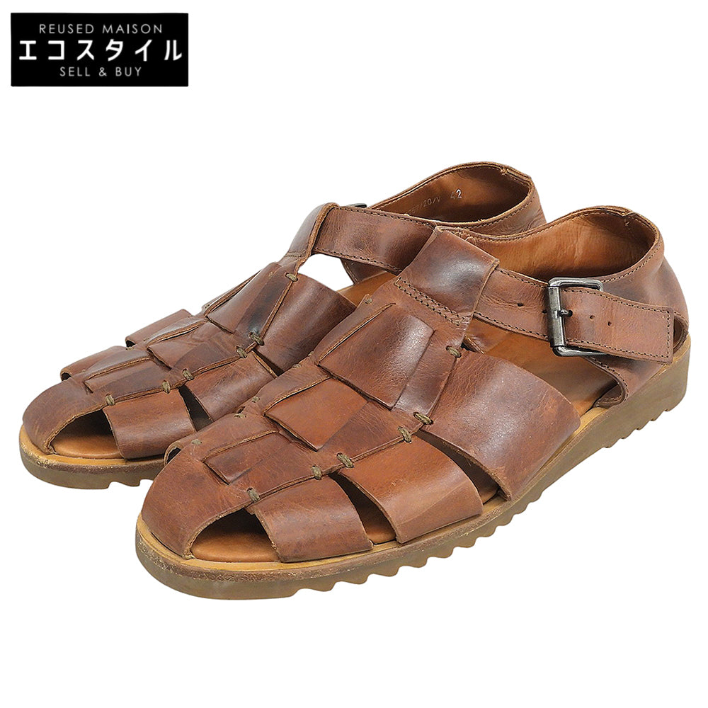 Paraboot パラブーツ PACIFIC/パシフィック ブラウン レザー グルカサンダル シューズ メンズ ブラウン 42 13767 シューズ