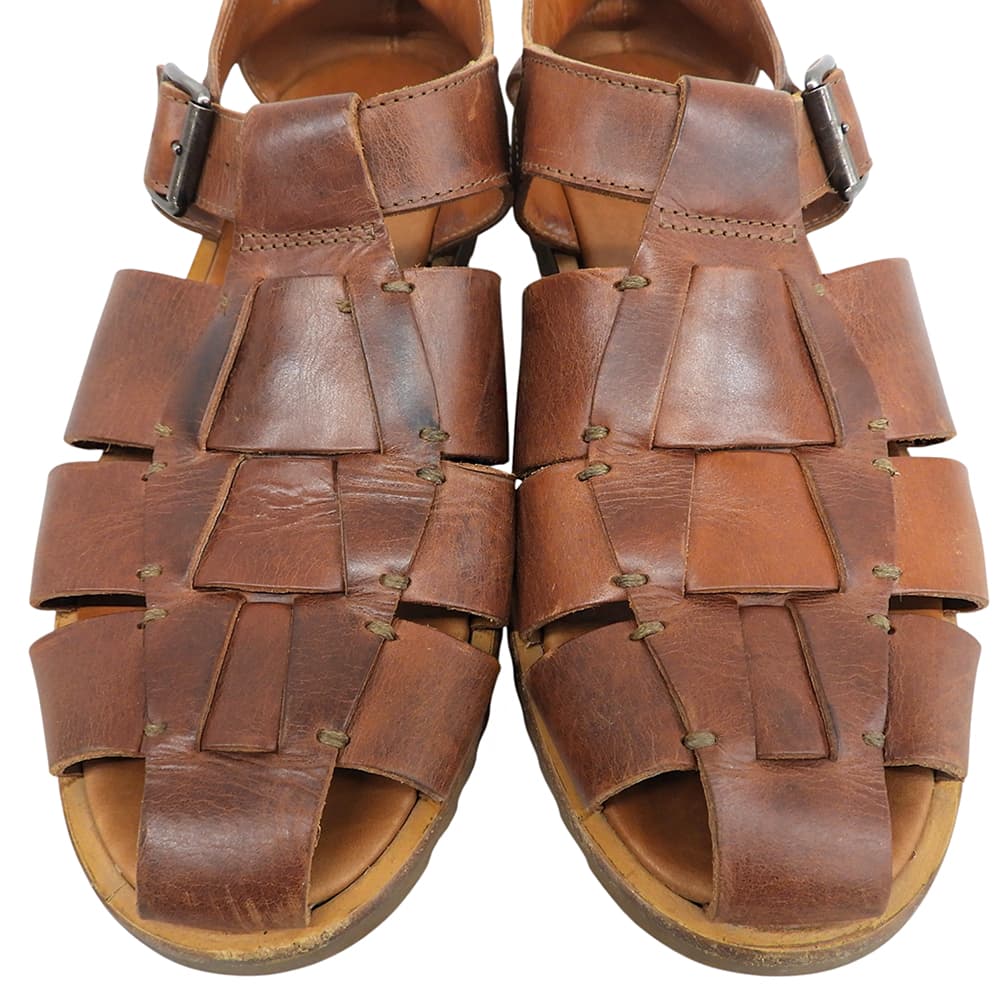 Paraboot パラブーツ PACIFIC/パシフィック ブラウン レザー グルカサンダル シューズ メンズ ブラウン 42 13767 シューズ