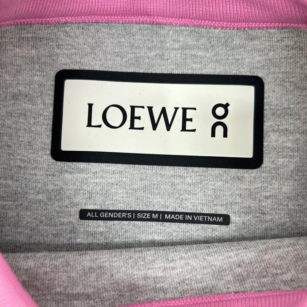 LOEWE ロエベ ×On H929Y24J01 ピンク リフレクティブコラボロゴ テクニカルジャージ スウェットシャツ トップス