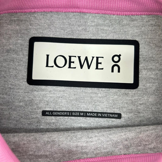LOEWE ロエベ ×On H929Y24J01 ピンク リフレクティブコラボロゴ テクニカルジャージ スウェットシャツ トップス